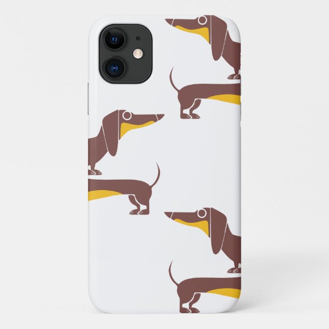 Funny cute dachshund for long dog parent Case-Mate iPhone case (Back)