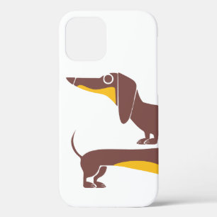 Funny cute dachshund for long dog parent iPhone 12 case