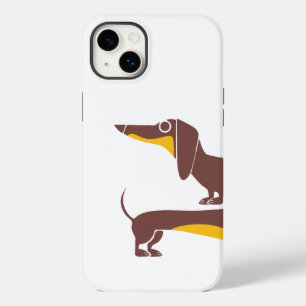 Funny cute dachshund for long dog parent Case-Mate iPhone 14 plus case