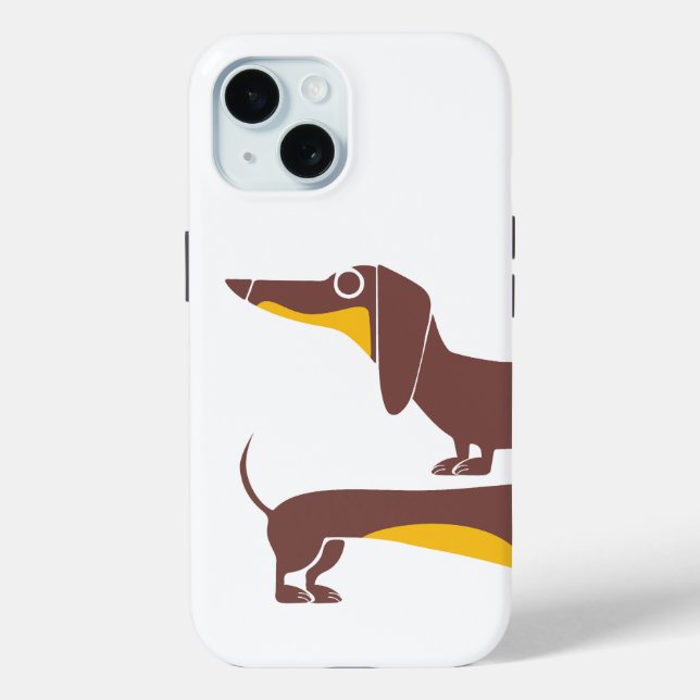 Funny cute dachshund for long dog parent Case-Mate iPhone case (Back)
