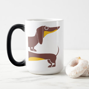 Funny cute dachshund for long dog parent color morph mug 