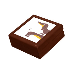 Funny cute dachshund for long dog parent gift box