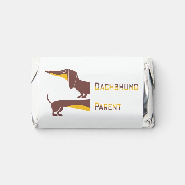 Funny cute dachshund for long dog parent hershey's miniatures (Front)