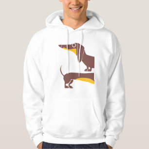 Funny cute dachshund for long dog parent hoodie