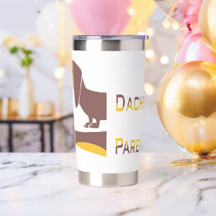 Funny cute dachshund for long dog parent insulated tumbler