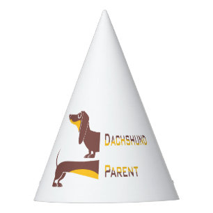 Funny cute dachshund for long dog parent party hat