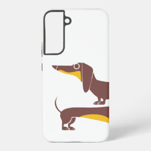 Funny cute dachshund for long dog parent samsung galaxy s22+ case