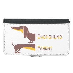 Funny cute dachshund for long dog parent samsung galaxy s5 wallet case