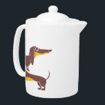 Funny cute dachshund for long dog parent teapot<br><div class="desc">Cute disign for real dog lovers</div>