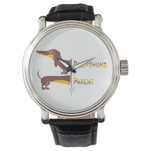 Funny cute dachshund for long dog parent watch