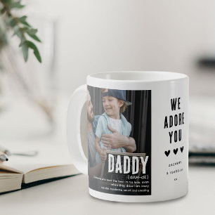 Funny Cute DADDY Definition 2 Photo Coffee Mug