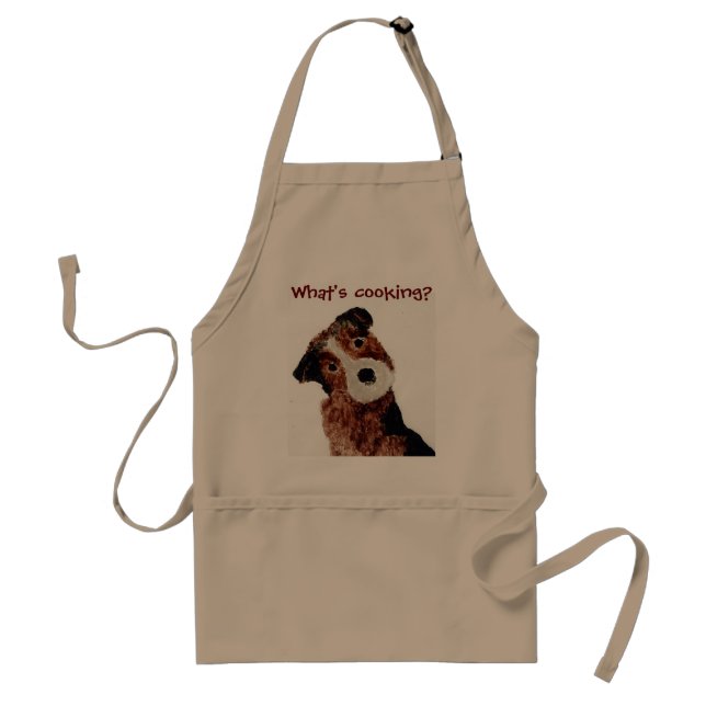 Funny Cute Dog Custom Adult Apron (Front)