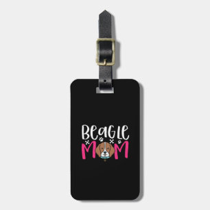 Funny Cute Dog Lover Puppy Pet Owner Beagle Mom Luggage Tag