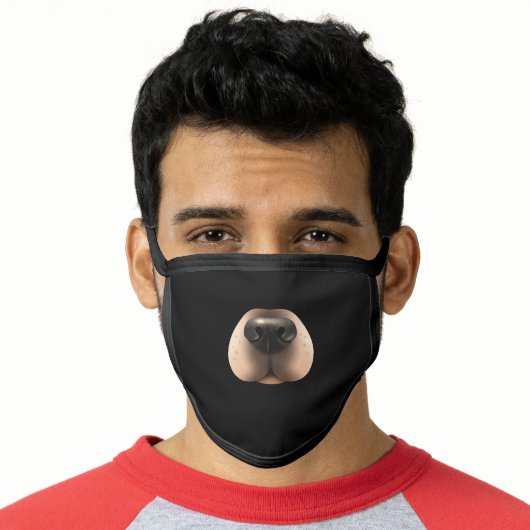 Funny Cute Dog Nose Face Mask (Worn Him)