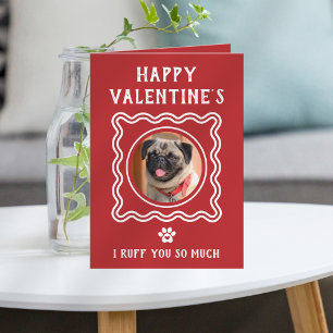 Funny Cute Dog Parent Happy Valentine's Day Holiday Card