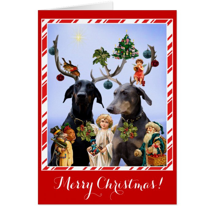 Funny, cute dog spoof Christmas card | Zazzle