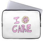 Funny Cute Donut Laptop Sleeve at Zazzle