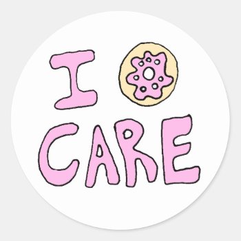 Funny Cute Donut Stickers by headspaceX100 at Zazzle