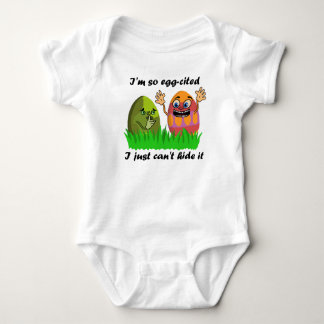Funny Cute Easter Eggs Kids Cartoon Egg Hunting Baby Bodysuit