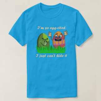 Funny Cute Easter Eggs Kids Cartoon Egg Hunting T-Shirt