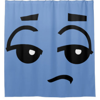 FUNNY CUTE FACE SHOWER CURTAIN