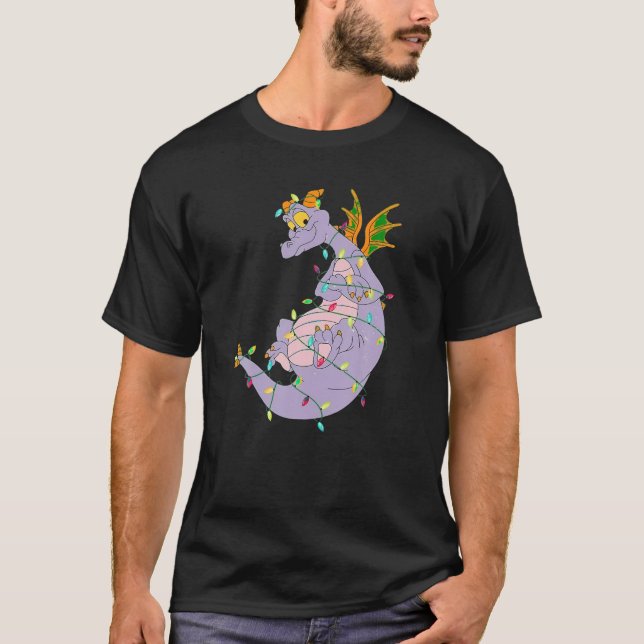 Funny Cute Figment Lights Christmas Lover Animals  T-Shirt (Front)