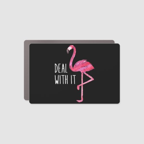 Funny Cute Flamingo Saying Quote Tropic Animal     Car Magnet