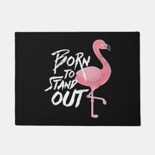 Funny Cute Flamingo Saying Quote Tropic Animal   Doormat