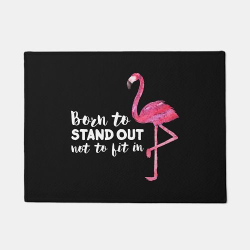 Funny Cute Flamingo Saying Quote Tropic Animal     Doormat