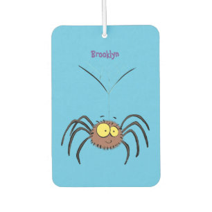 Funny cute fluffy spider cartoon air freshener