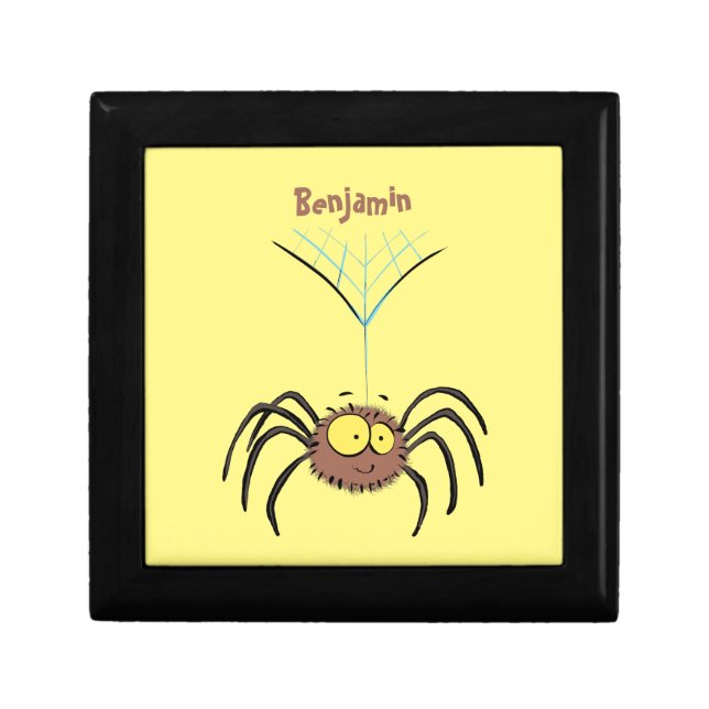 Funny cute fluffy spider cartoon gift box (Front)