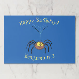 Funny cute fluffy spider cartoon paper pad