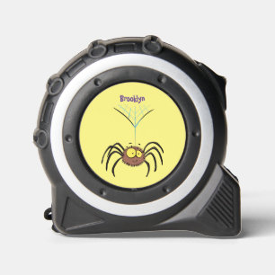 Funny cute fluffy spider cartoon tape measure