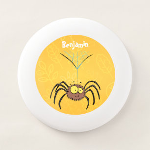 Funny cute fluffy spider cartoon Wham-O frisbee