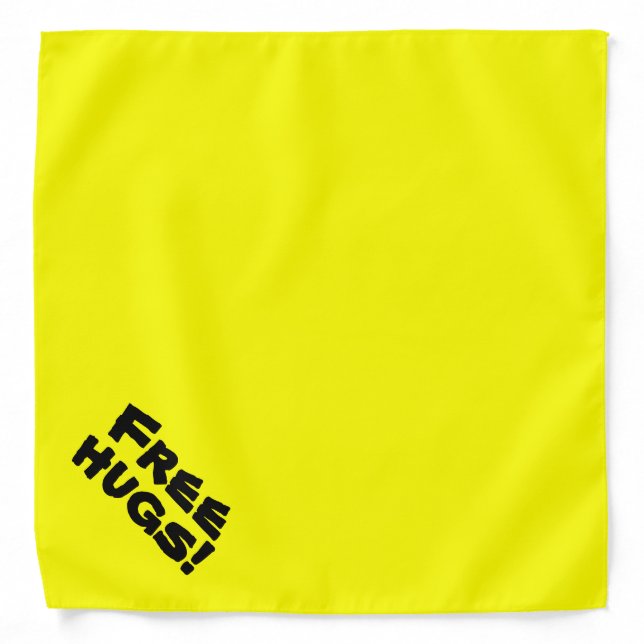 Funny Cute Free Hugs Dog Bandana for Therapy Dogs (Front)