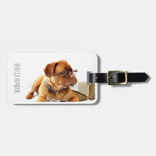 Funny Cute French Bulldog Name Travel Luggage Tag