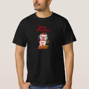 Funny Cute Frenchie Dog Yappy Christmas T-Shirt