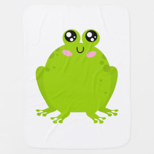 Funny Cute Frog Baby Blanket