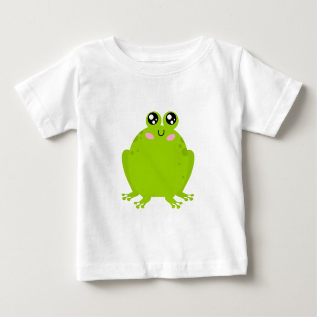 Funny Cute Frog Baby T-Shirt (Front)