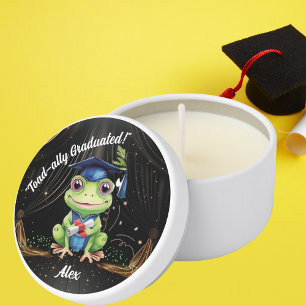 Funny Cute Frog Class of 2025 Graduation Mini Candle Favors