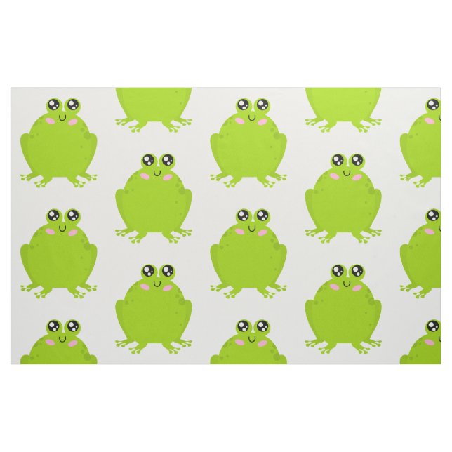 Funny Cute Frog Fabric (Fat Quarter)