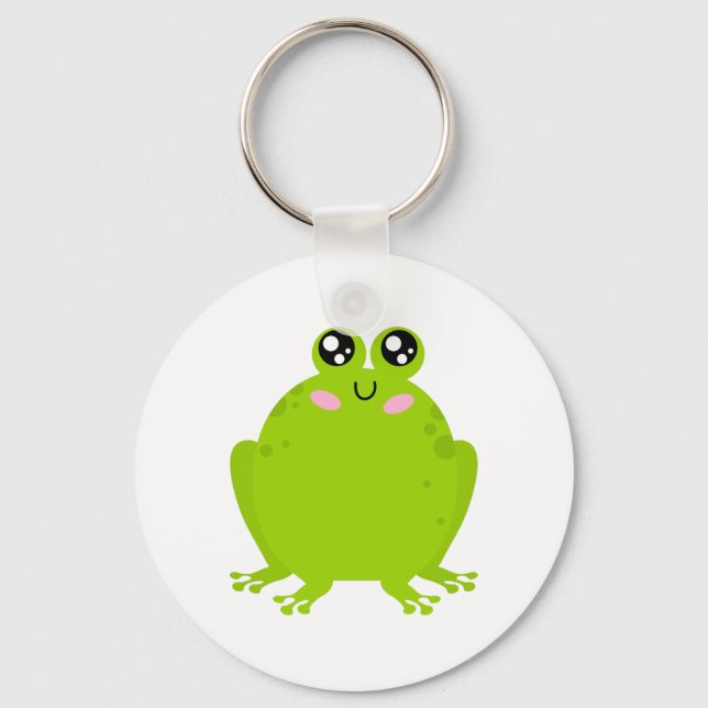 Funny Cute Frog Keychain (Front)