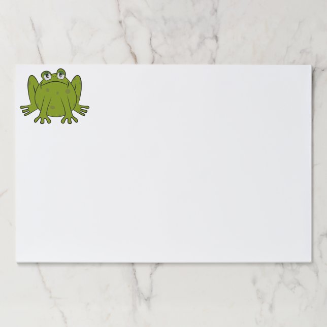 Funny Cute Frog Paper Pad (Front)