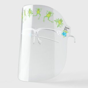 Funny Cute Frogs Kids Face Shield