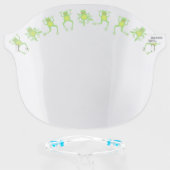 Funny Cute Frogs Kids Face Shield (Front w/Glasses)