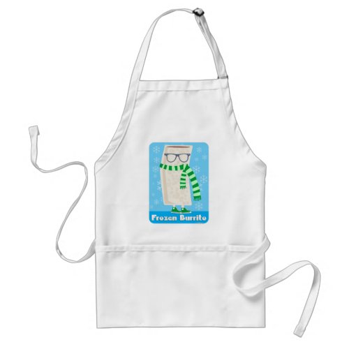 Funny Cute Frozen Burrito Cartoon Character Adult Apron