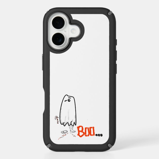 Funny cute ghost Halloween design Speck iPhone Case (Front)
