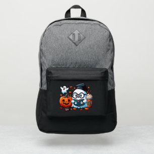 funny cute ghost ice Coffee Halloween costume DESI Port Authority® Backpack