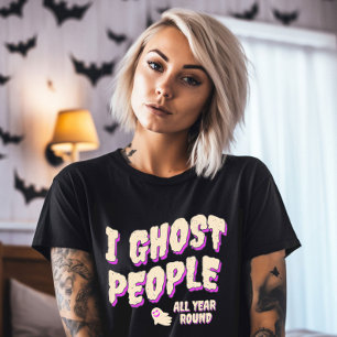 Funny Cute Ghost People Halloween T-Shirt