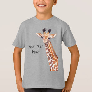 Funny Cute Giraffe Personalized  T-Shirt